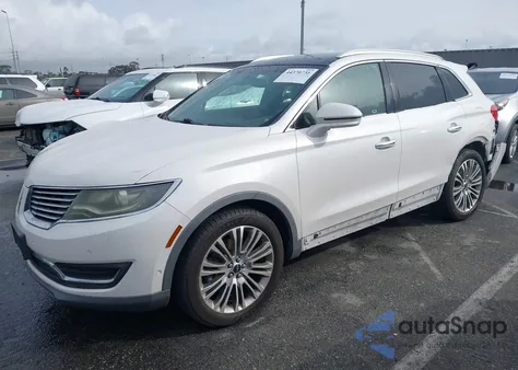 2017 Lincoln Mkx Reserve z USA, uszkodzony, nr VIN 2LMPJ6LP6HBL52856